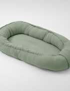 New Baby Cosulet bebelus Baby Nest 80 x 50 cm din muselina salvia