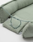 New Baby Cosulet bebelus Baby Nest 80 x 50 cm din muselina salvia