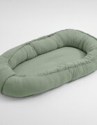 New Baby Cosulet bebelus Baby Nest 80 x 50 cm din muselina salvia