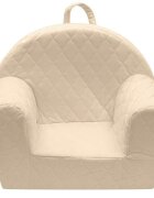 New Baby Fotoliu din burete Clouds cu buzunar lateral Beige