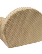 New Baby Fotoliu din burete din tesatura minky Cute Family Cappuccino