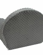 New Baby Fotoliu din burete din tesatura minky Cute Family Gray