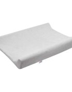 New Baby Husa pentru saltea de infasat 50x70 cm cu banda elastica Bumbac terry grey