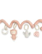 New Baby Jucarie interactiva spirala Lama pentru patut sau carucior fara BPA 0 luni+ multicolor