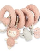 New Baby Jucarie interactiva spirala Lama pentru patut sau carucior fara BPA 0 luni+ multicolor