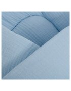 New Baby Paturica de infasat din muselina 100 bumbac 75x75 cm blue