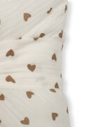 New Baby Paturica de infasat din muselina Little Heart 75x75 cm inchidere cu panglica