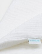 New Baby Paturica moale bebe 80x100 cm din muselina White