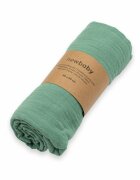 New Baby Paturica moale bebe cu multiple intrebuintari 60x60 cm din bumbac Green