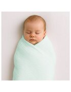 New Baby Paturica pentru bebelusi Mint din muselina bumbac 70x100 cm