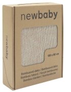 New Baby Paturica tricotata din bambus 80x100 cm beige