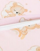 New Baby Pernuta inaltator Bear Pink din spuma poliuretanica husa detasabila din bumbac grosime 8 cm