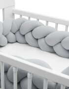 New Baby Protectie laterala pentru patut tip bumper 225 cm grey