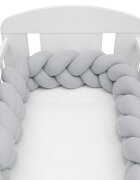 New Baby Protectie laterala pentru patut tip bumper 225 cm grey