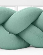 New Baby Protectie laterala pentru patut tip bumper impletit 210 cm Green