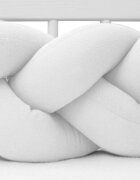 New Baby Protectie laterala pentru patut tip bumper impletit 210 cm White