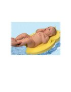 New Baby Reductor din burete pentru baie lungime 58 cm Maxi Bear Yellow
