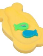 New Baby Reductor din burete pentru baie lungime 58 cm Maxi Bear Yellow