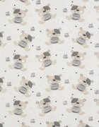 New Baby Saltea patut bebe Teddy Bear din spuma cu husa detasabila 120x60x5 cm 0 luni+ multicolor