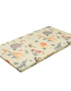 New Baby Saltea patut bebe Zoo din spuma cu husa detasabila 120x60x5 cm multicolor