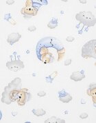New Baby Saltea patut din spuma cu husa detasabila 120x60x6 cm blue Koala