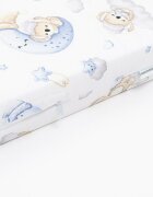 New Baby Saltea patut din spuma cu husa detasabila 120x60x6 cm blue Koala