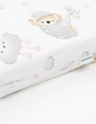 New Baby Saltea patut din spuma cu husa detasabila 120x60x6 cm pink Koala