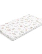 New Baby Saltea patut din spuma cu husa detasabila 120x60x6 cm pink Koala