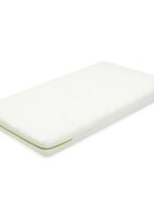 New Baby Saltea pentru patut Classy 120x60x11 cm hrisca-spuma-cocos cu husa detasabila Alb
