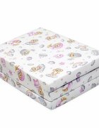 New Baby Salteluta pliabila standard pentru patut din spuma 120x60x5 cm Koala Pink
