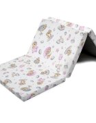 New Baby Salteluta pliabila standard pentru patut din spuma 120x60x5 cm Koala Pink
