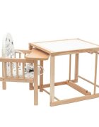New Baby Scaun de masa 2 in 1 din lemn Jerry transformabil in masuta si scaun inaltime 93 cm