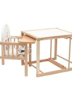 New Baby Scaun de masa 2 in 1 din lemn Victory Natur