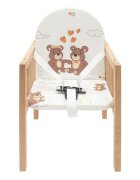 New Baby Scaun de masa 2 in 1 din lemn Victory Natur