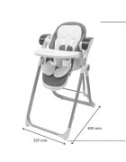 New Baby Scaun de masa 2 in 1 Smart grey