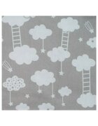 New Baby Set 3 piese baby nest cu paturica si pernuta cu urechi Cloud grey