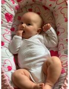 New Baby Set 3 piese Luxury Baby Nest cu paturica si pernuta in forma de inima Minky Hearts Pink