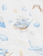 New Baby Set 3 scutece multifunctionale din bumbac 70x80 cm multicolor boy