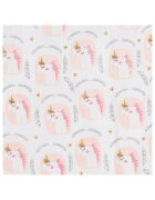 New Baby Set 3 scutece multifunctionale din bumbac 70x80 cm multicolor girl