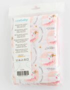 New Baby Set 3 scutece multifunctionale din bumbac 70x80 cm multicolor girl