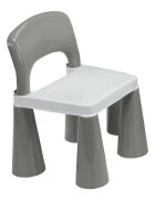 New Baby Set masuta si doua scaune cu parte reversibila Lego Duplo greywhite