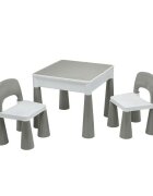 New Baby Set masuta si doua scaune cu parte reversibila Lego Duplo greywhite