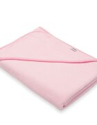 New Baby Set prosop cu gluga si manusa baie 100 x 100 cm basic pink