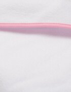 New Baby Set prosop cu gluga si manusa baie 100 x 100 cm basic white-pink