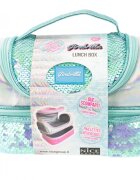 Nice Cutie termica matlasata cu paiete reversibile si interior impermeabil Lunch box Girabrilla Tiffany