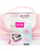 Nice Cutie termica matlasata cu paiete reversibile si interior impermeabil Lunch box Girabrilla White