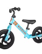 NICEkids Bicicleta copii fara pedale Nice Kids Blue 12 inch roti din spuma eva greutate redusa scaun si ghidon reglabile pe inaltime roti cu rulmenti