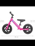 NICEkids Bicicleta fara pedale Nice Kids Pink 12 inch roti din spuma eva greutate redusa scaun si ghidon reglabile pe inaltime roti cu rulmenti