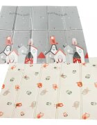 NICEkids Covor pentru copii 150 x 200 cm pliabil cu doua fete din spuma XPE structura antiderapanta Home Birds