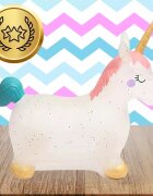 NICEkids Jumper gonflabil pentru copii cu pompa inclusa design dinamic Cute Unicorn